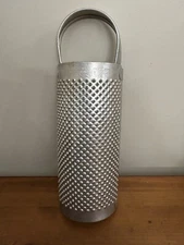 VTG Large Half Round Manual Grater Zester Aluminum Metal Cheese Spice Bognar USA