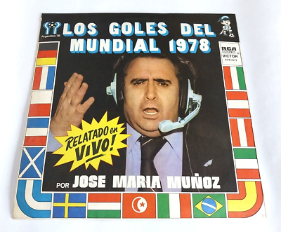 1978 FIFA World Cup Argentina LP Vinyl All Goals Jose Maria Muñoz