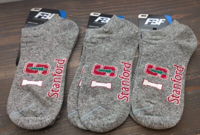 FBF NCAA Stanford Cardinals Ankle Socks Team 3-Pair Set NWT