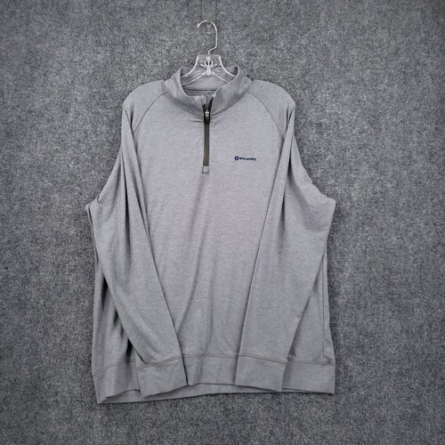 G Fore 1/4 Zip Shirt Mens XL Extra Large Gray Mock Neck Golf Golfing ...