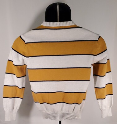 Cat Jack Sweater Youth Boys Striped Long Sleeve Pullover Medium
