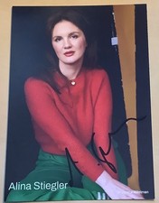 Alina Stiegler Original signierte Autogrammka...