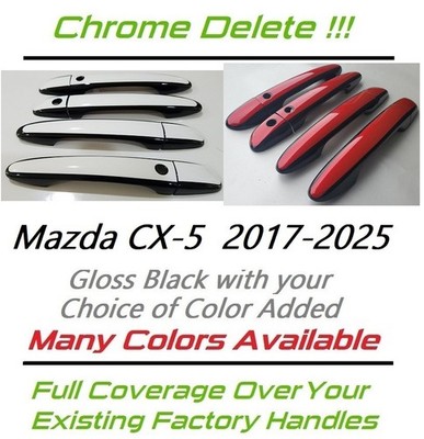 Custom Black Door Handle Covers Overlays 2017 - 2025 Mazda CX-5 YOU PICK CLR