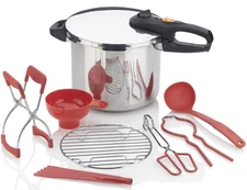 DUO 8-pc Pressure Canning Set - Pressure Cooker 10 Quart w/Complete Pressure ...