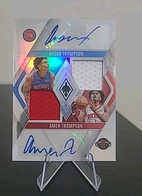1st On Print Amen Ausar Thompson Dual Patch Rookie Auto 1/49