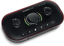 Vocaster Two Podcasting Interface for Recording Host and Guest. 2 Mic Inputs a