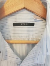 Gucci Men's Dress Shirt Sz 39 15 1/2, Made In Italy, Excellent Condition