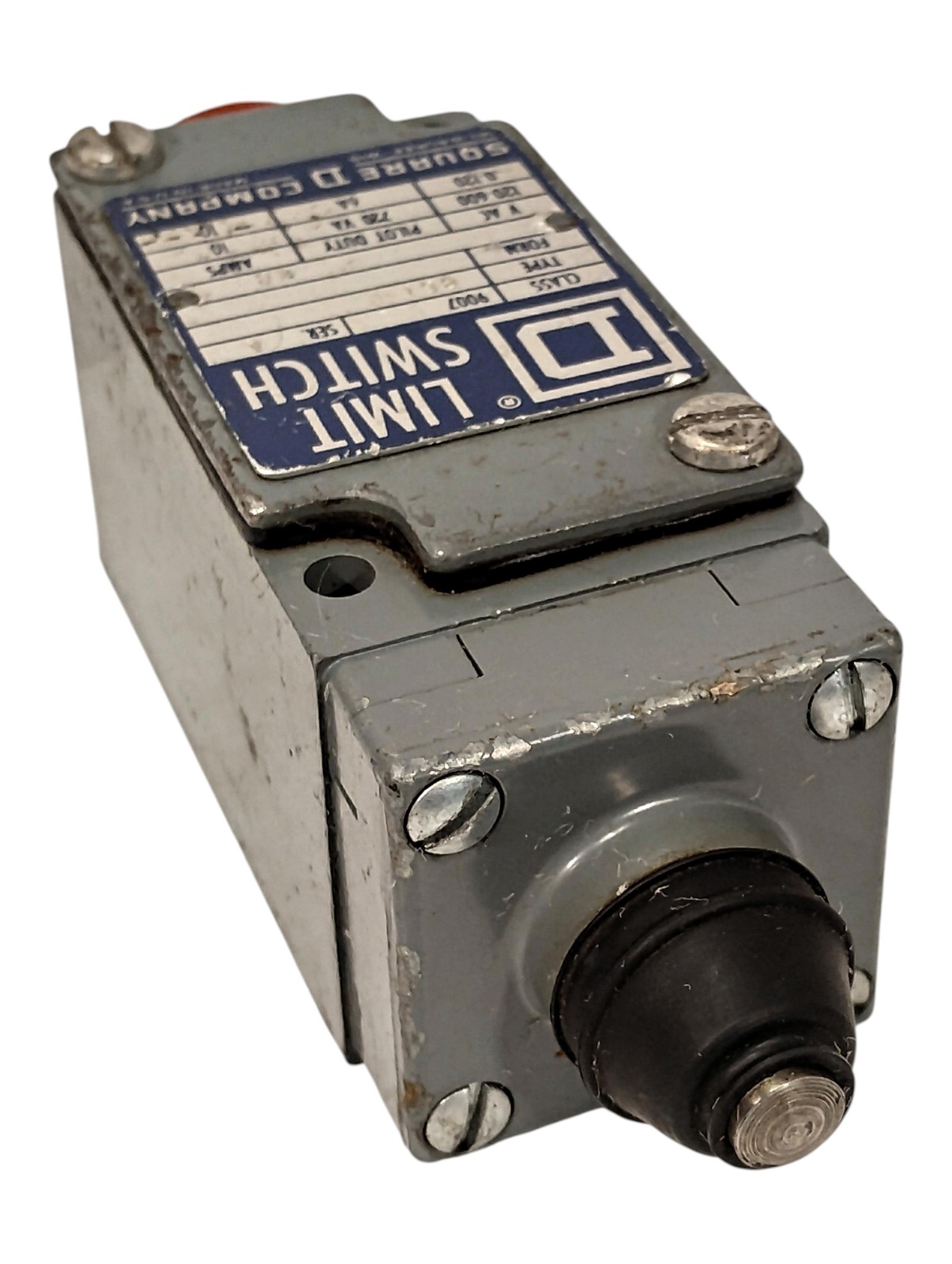 Square D 9007-B61-E 120-600 V AC/DC 10 A Plunger Style Limit Switch