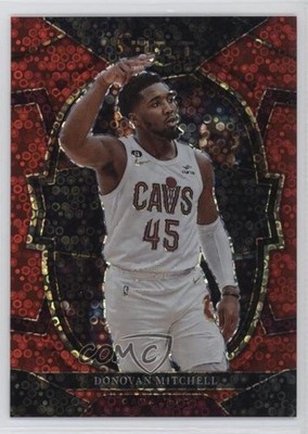 2022-23 Panini Select Concourse Red Disco Prizm 38/49 Donovan Mitchell #31 hs9