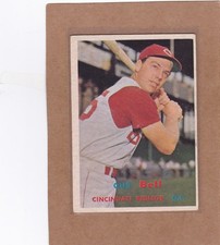 1957 TOPPS BASEBALL GUS BELL #10 REDS VGEX *A49243