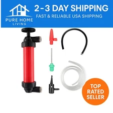 Heavy-Duty Fluid Transfer Pump Kit with Dipstick, Hoses & Air Adapter, 3-Gal/Min