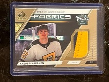 Kasperi Kapanen Winter Classic Fabrics 21/35 2023-24 UD SP Game Used  [M130]