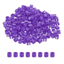 300Pcs Blank Clothes Hanger Marker Fit 3mm Rod for Garment Coding Dark Purple