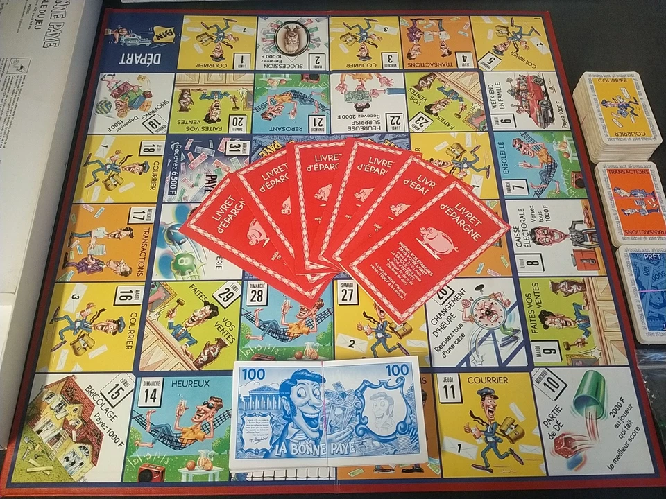 Jeu de société Vintage La Bonne Paye en Francs Complet Livraison Offerte !!!! - Photo 2/4