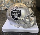 Marcus Allen Signed Raiders Mini Helmet Beckett Authentication