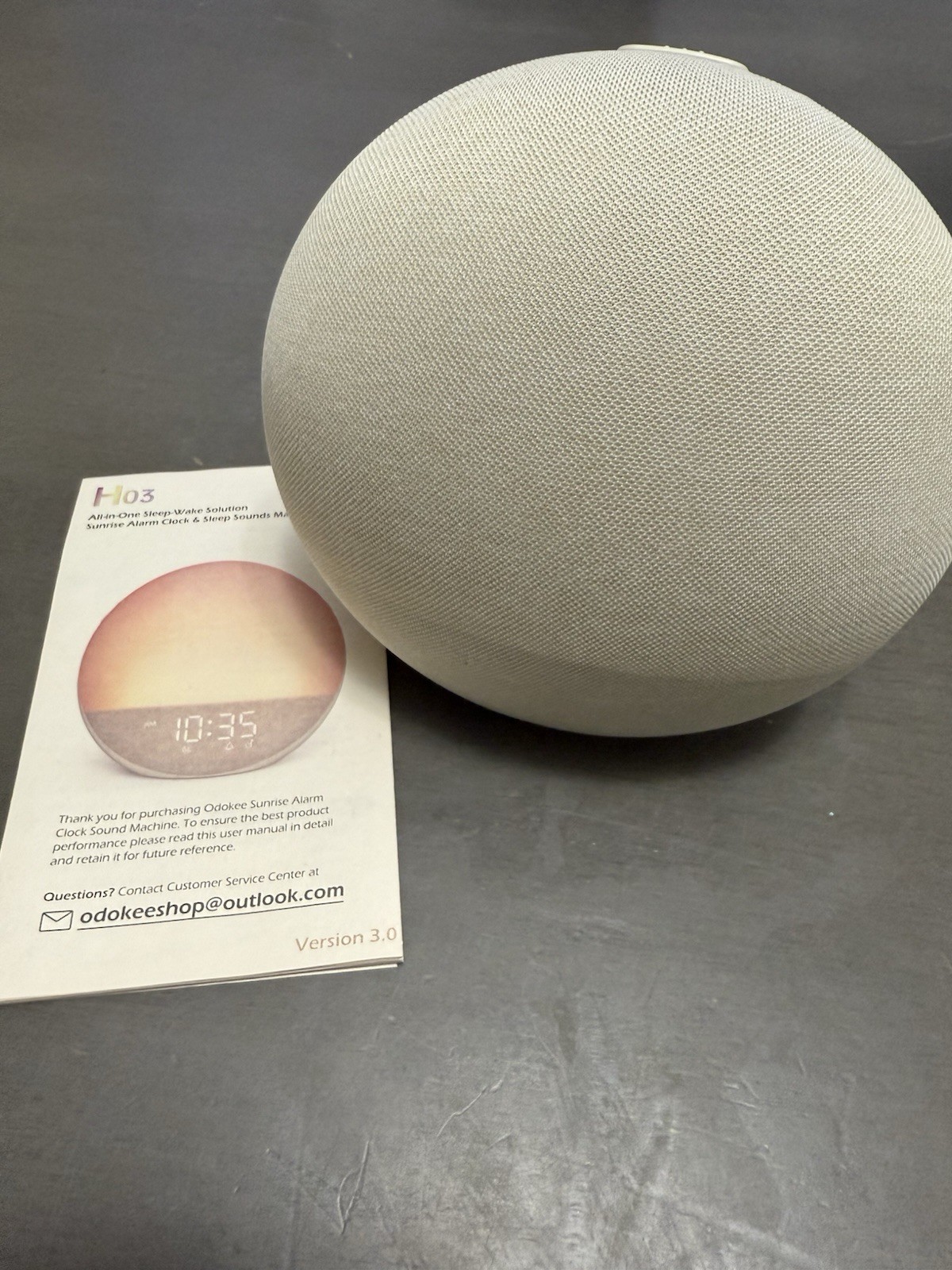 Sunrise Alarm Clock White Noise Machine: Natural Wake Up Light - White-image