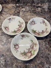 3 Johnson Brothers England Harvest Time Berry Bowls 3.  5 1/4” 
