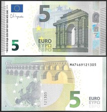 European Union / Portugal 5 Euro 2013 P 26m UNC Serial M Prefix NR No Reserve
