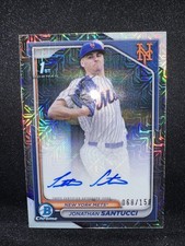 2024 Bowman Chrome Draft Auto Jonathan Santucci #CPA-JS Mojo Refractor /150