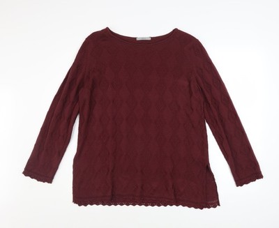 Roter Damenpullover UK-Größe 14 von Marks and Spencer