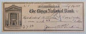 Jeannette Rankin Signed Personal Check Autograph 1st Woman Congress House 1921