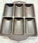 Vintage Griswold Cast Iron #17,  6140 French Roll Muffin Pan Erie,  PA.