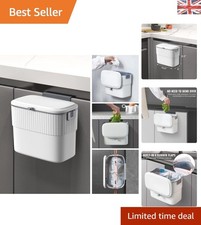 Versatile Under-Sink Trash Can - 1.8 Gallon Hanging Design for Modern Kitchens