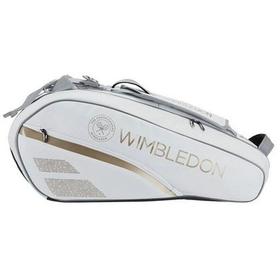 Babolat Tennis Bag Wimbledon Limited Edition White Gold Backpack For 6 Rackets