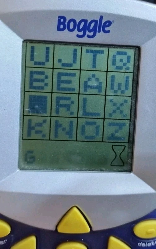 Boggle Electronic Hand Held 3 Minute Word Search Game Hasbro 2002 Tested Works - Image 3 of 4
