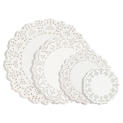 MAQIHAN 200 Paper Doilies Assorted Sizes - Round Disposable Placemats... 
