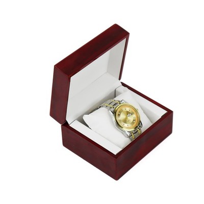 Watch Box, HolzUhrenboxen Uhrenaufbewahrung, Uhrenbox Herren mit Kissen, Quad...