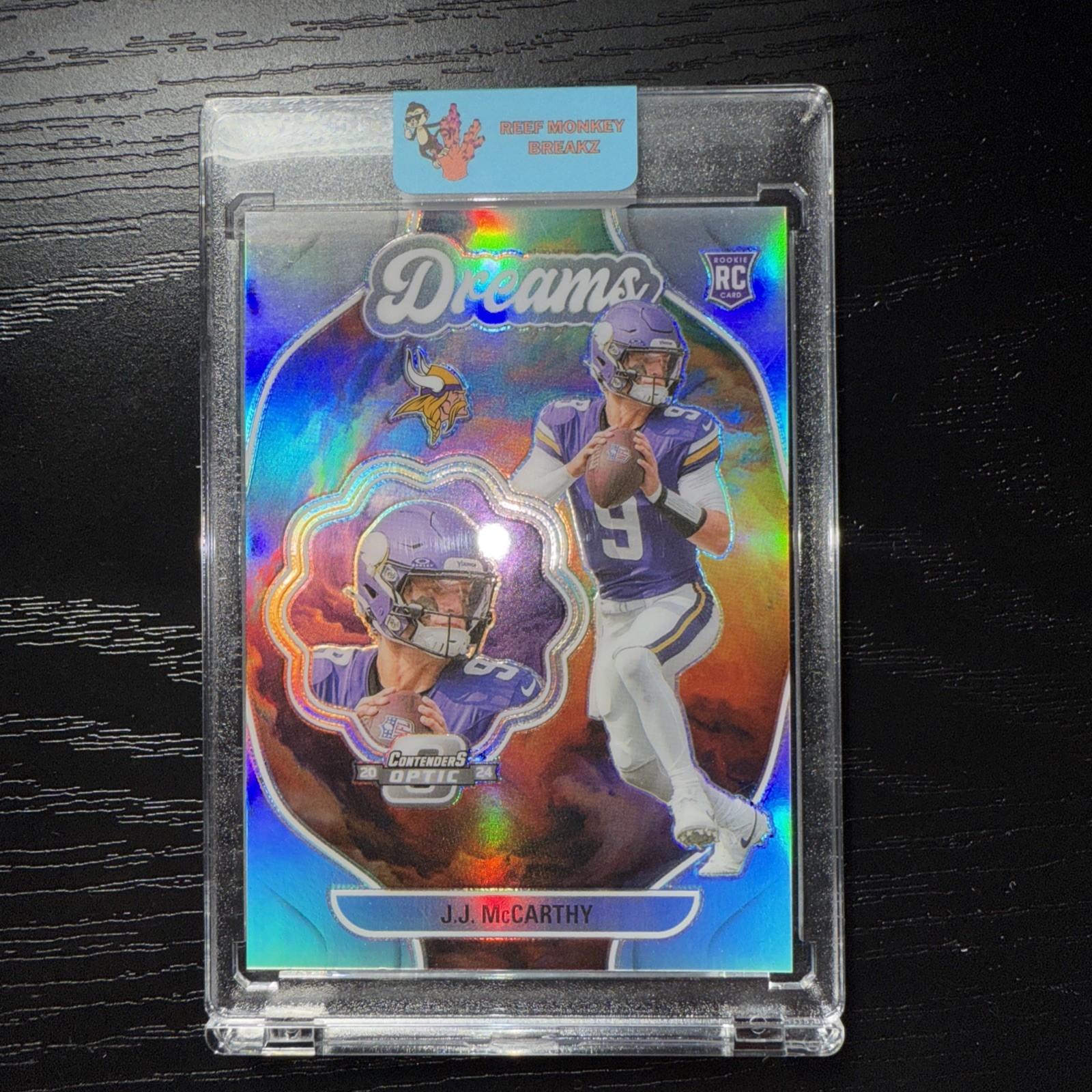 J.J. MCCARTHY 2024 CONTENDERS OPTIC DREAMS ROOKIE SILVER SSP RC