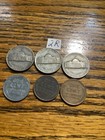 Rare 1943-45 Coin War Silver Nickels Junk Drawer Lot War Pennie’s Estate Sale — photo 3