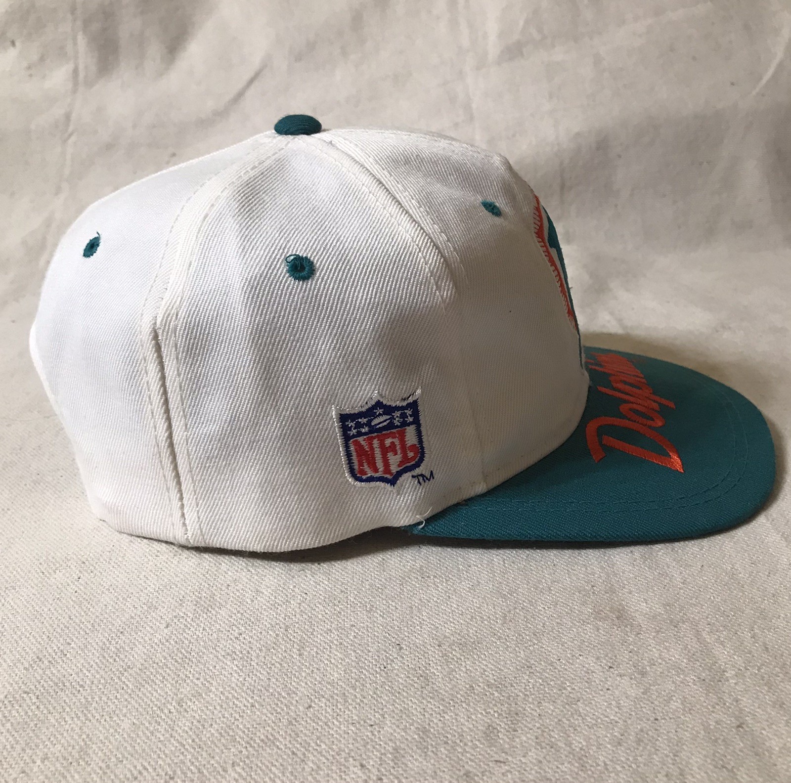 Vintage 90’s Miami Dolphins Sports Specialties Snapback Wool Hat NFL Youngan