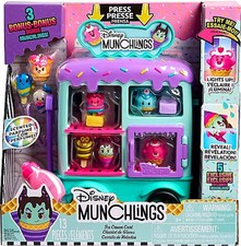 Disney Munchlings Ice Cream Cart Playset 3 BONUS Munchlings