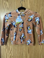 Bluey Boys Zip Up Long Sleeve Hoodie Jacket Size 6 NWT