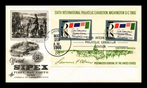 DR JIM STAMPS US COVER SIPEX SOUVENIR SHEET FDC SCOTT 1311 ARTCRAFT CACHET