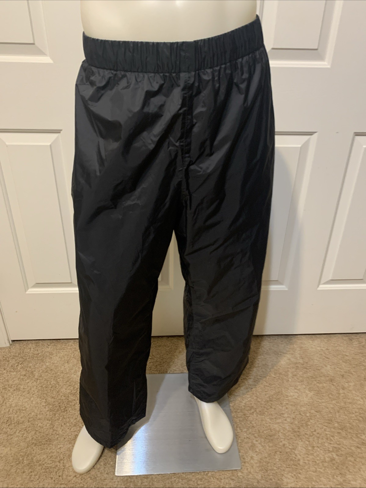 Columbia Pants Mens XL Black Waterproof Omni Tech Packable Outdoor Nylon Hiking