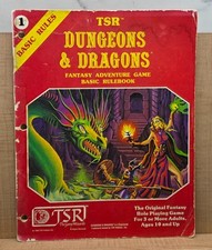 Dungeons & Dragons Basic Rules Book One (1) 1981 TSR First Print D&D Rulebook