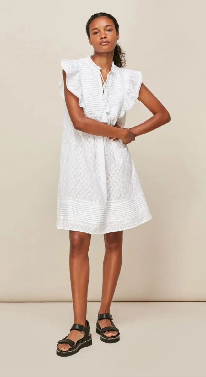 whistles white dresses Swing Linen Mini Dress | an elasticated back A Darling Debut: Whistles Bridal