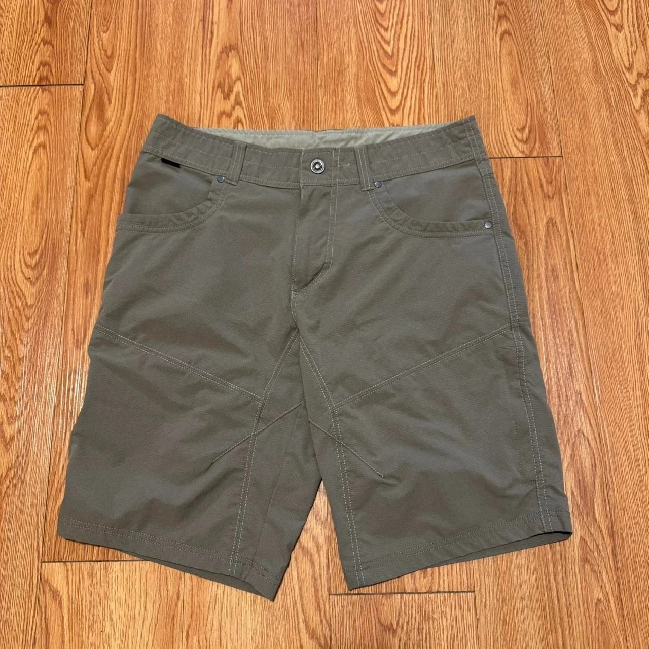 Kuhl Men's Shorts Silencr Cargo Hiking Outdoors Brown Ripstop Size 32