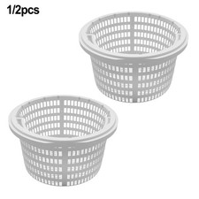White Plastic Skimmer Basket 18 cm - For Use in Standard Pool Skimmer Boxes