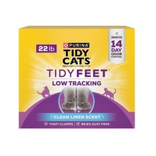 Purina Tidy Cats Tidy Feet Clumping Low Tracking Cat Litter With Odor Control...