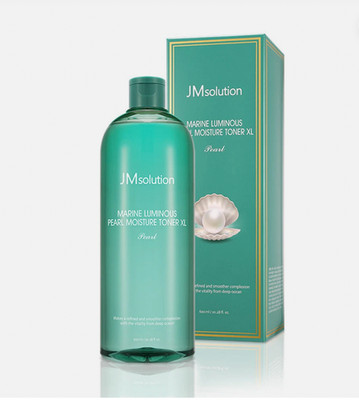JMsolution Marine Luminous Pearl Moisture Toner XL 20.28 fl oz. 2 Face Mask Gift