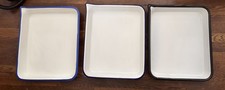 Porcelain darkroom trays 3 enamel 11x14 photo camera printing