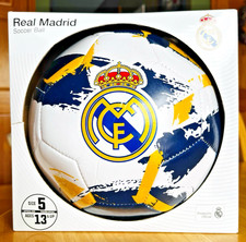 ICON Sports Real Madrid FC Soccer Ball Size 5 Official Licensed White Training