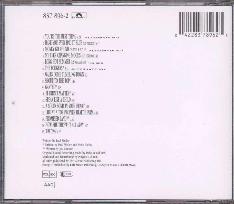 Style Council Singular Adventures of the Style Council - Greatest Hits Vol. 1 CD - Bild 2 von 3