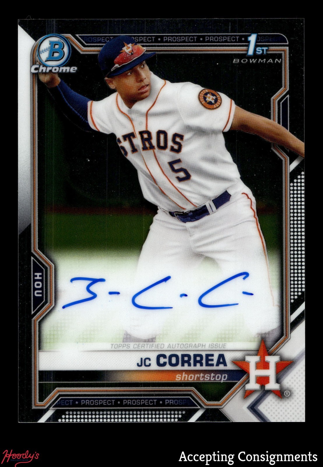 2021 Bowman Chrome Prospect Autographs #CPAJCO JC Correa 1ST ROOKIE AUTO ASTROS