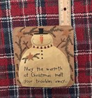 B. Lloyd Blossom Bucket Snowman Christmas Block Figurine — photo 8