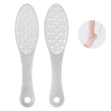 2PCS Stainless Steel Foot Scraper,Professional 1 Count Pack of 2 , Silver